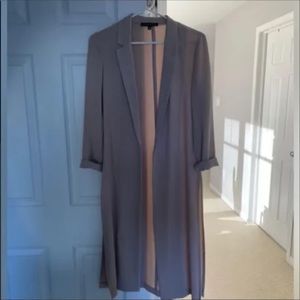 Long blazer with side slits